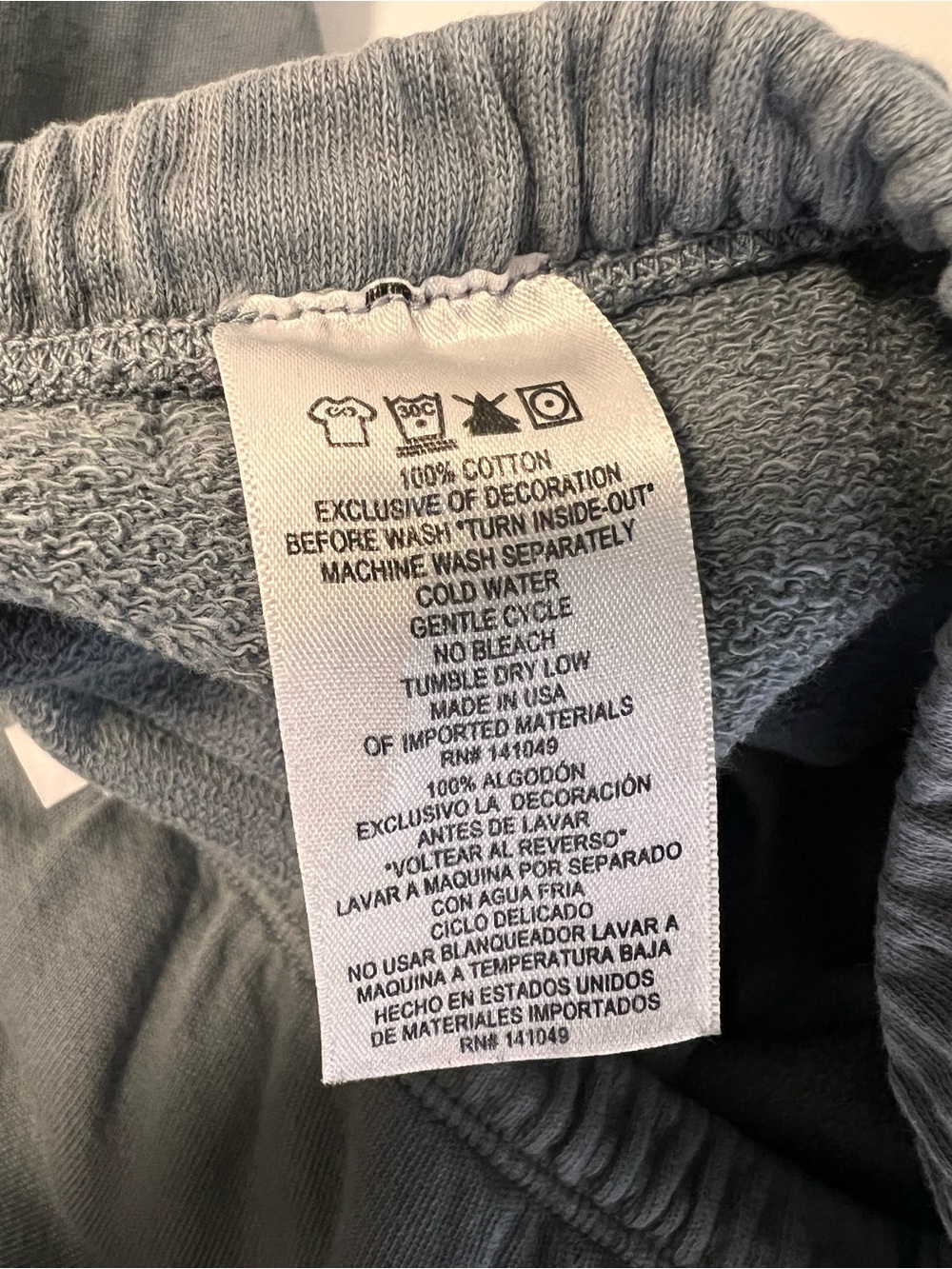 Freecity Sweatpants Joggers Pants in Gray Sz S - Picture 6 of 6